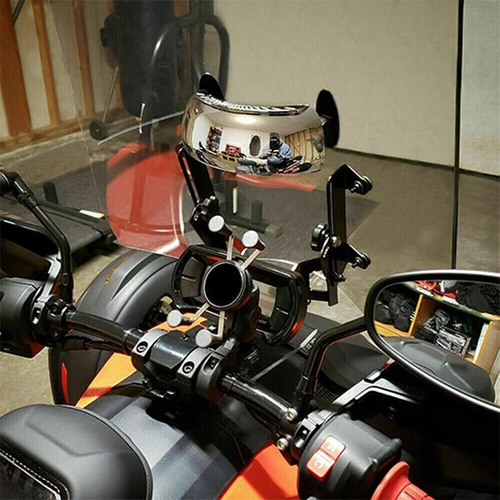 Motorcycle ultra-wide-angle rearview mirror