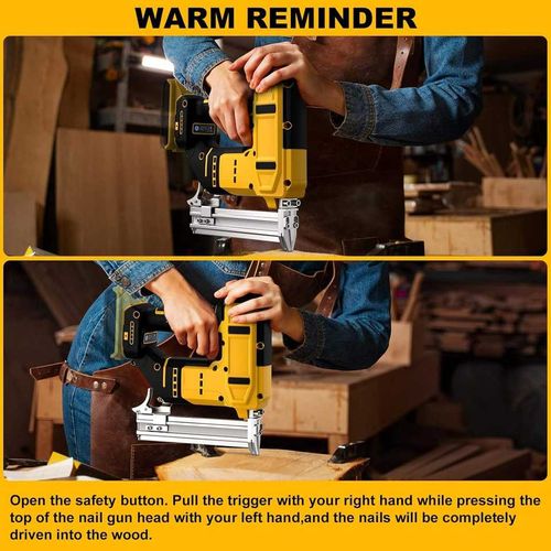 High-quality cordless industrial straight nail gun for woodworking - DIY grade steel nail gun