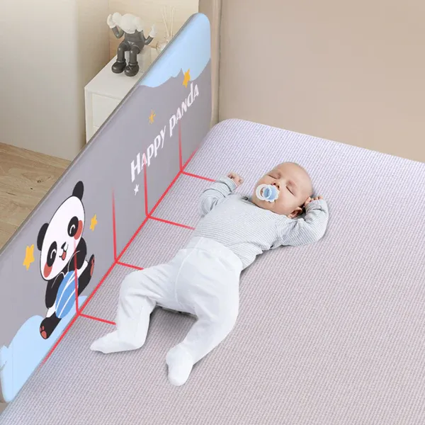 Portable Bed Guardrail Safe Foldable Sleep Protection