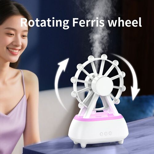 Rotating Ferris Wheel Humidifier, Aromatherapy Diffuser, Mood Light, and Bluetooth Speaker