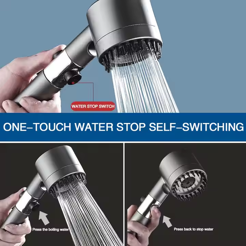 4 Modes Adjustable Shower Set 4 in 1 Massage Shower High Pressure Water Saving Handheld Shower Head
