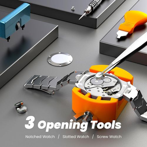 Professional Watch Repair Tool Kit – All-in-One, Precision Stainless Steel Tools for Battery & Band Fixes