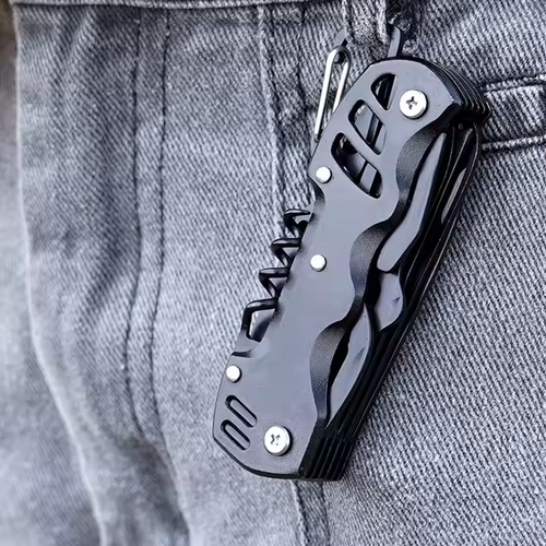 Universal Folding Tool Multi-Tool, Stainless Steel Screwdriver Bottle Opener Keychain Outdoor Travel Camping