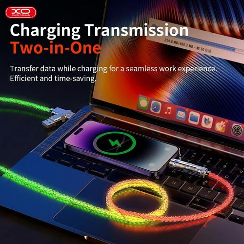 🎁Four-in-One 100W Colorful lights Data Cable