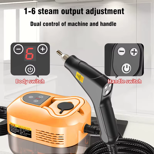 Upgraded 2500W Household High-Pressure Steam Cleaner with Digital Display