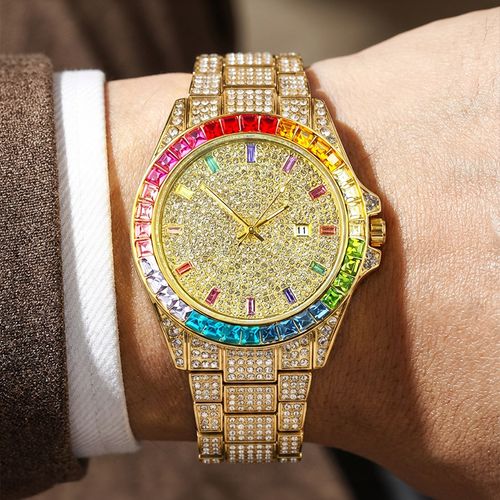 🌈Luxury Rainbow Diamond Men's Watch