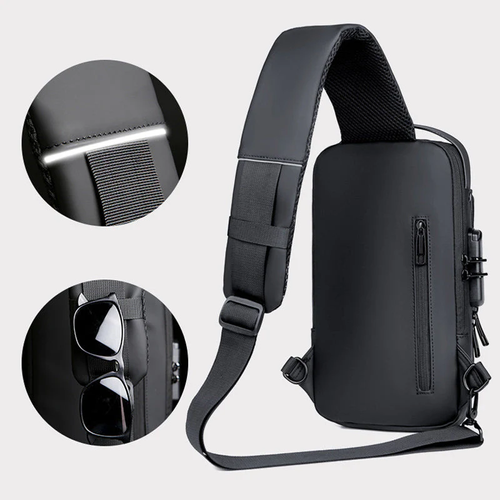 Remoid New Fashion Cool Cross Body Chest Bags Custom Men Waterproof Sling Bag Usb Anti-Theft Outdoor Travel Shoulder Bag