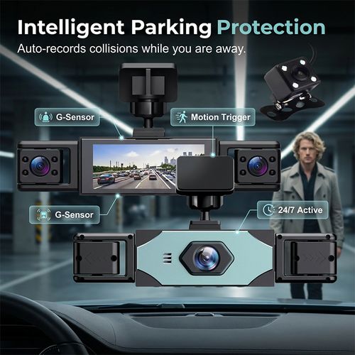 360° Protection 4-Channel Dash Cam