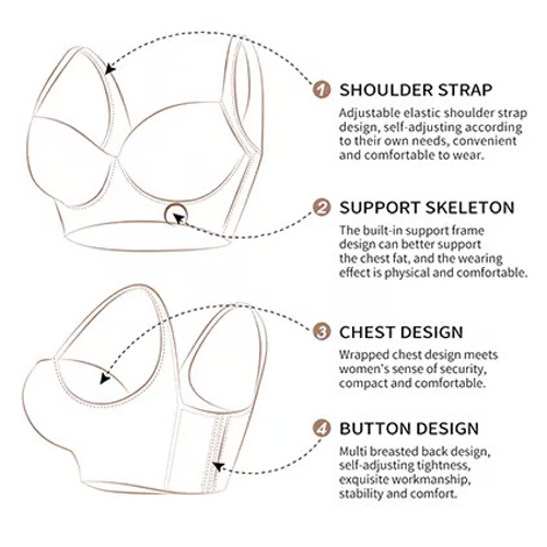 🌷Deep Cup Bra-Unlined Bras With Great Support