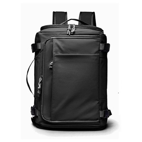 Box-style large-capacity luggage backpack(Color: Black)