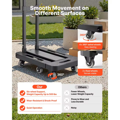 Portable Mini Expandable Folding Utility Cart