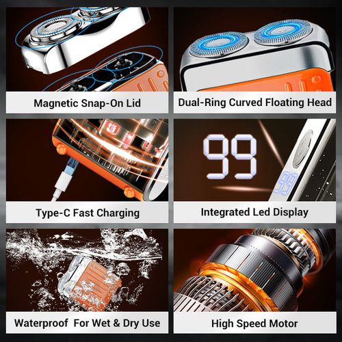 🔥Hot Sale 50% Off🔥Magnetic Rechargeable Electric RazorMagnetic Rechargeable Electric Razor