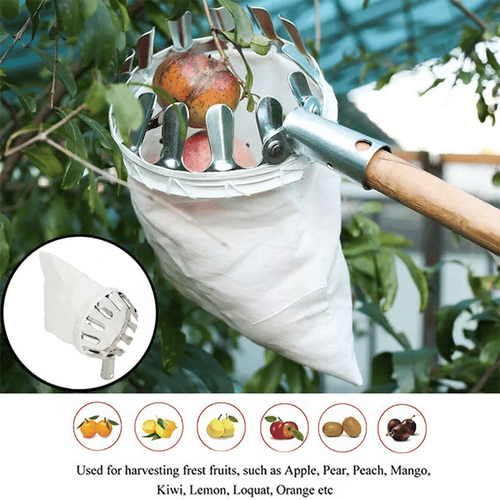 Telescopic pole Fruit Picker Head Basket(Diameter 16CM)