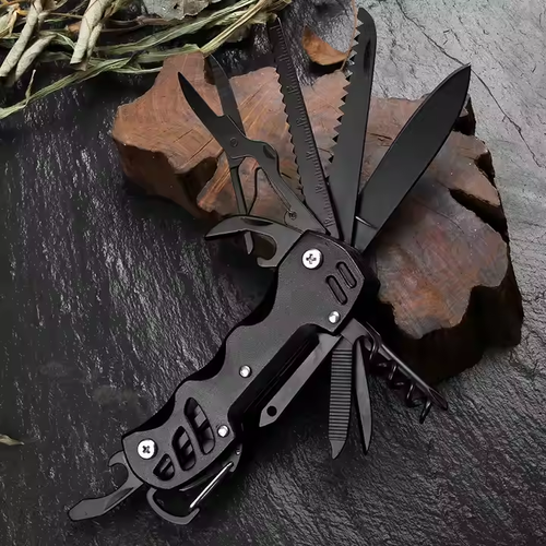 Universal Folding Tool Multi-Tool, Stainless Steel Screwdriver Bottle Opener Keychain Outdoor Travel Camping