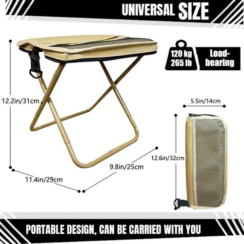 buy one get two🪑Ultra-Light Folding Stool – Supports Up to 265 lbs