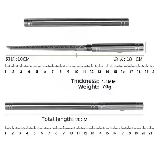 Portable professional chef's knife made of high carbon steel for cutting and cooking