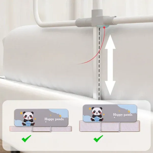 Portable Bed Guardrail Safe Foldable Sleep Protection