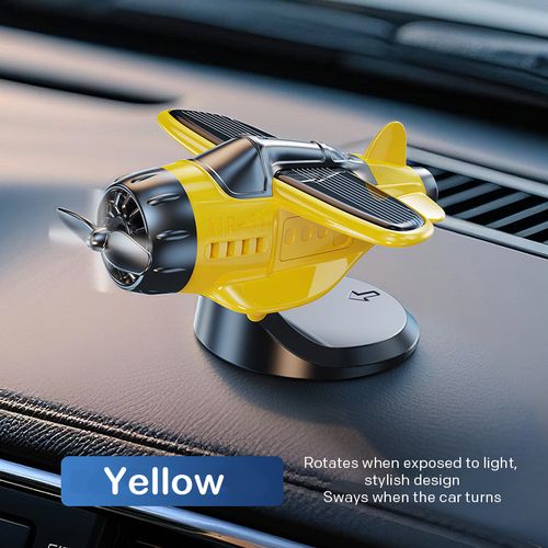 🔥Solar powered airplane shaped car ornaments
