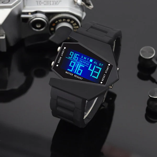 LED self-luminous creative airplane watch
