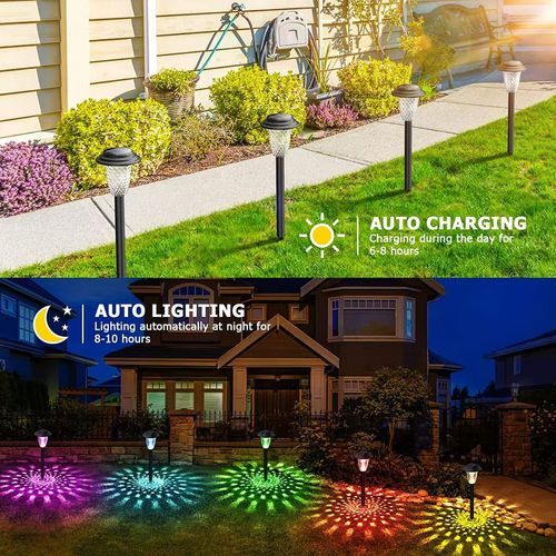 🔥Outdoor Solar Pathway Lights Decorations🌙Limited time offer buy 1 get 1 free