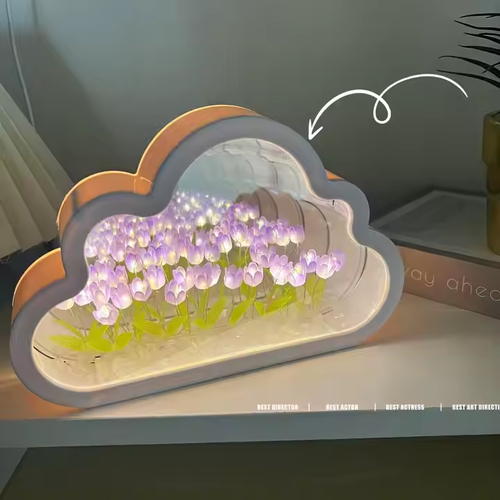 DIY Cloud Tulip Lamp (Color Random)