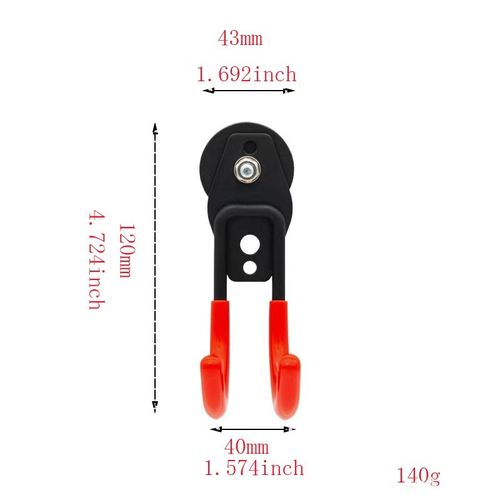 Heavy-Duty Magnetic Double-Claw Hook（43MM*2+66MM*2）-4PCS