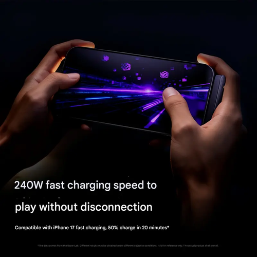 🔥 2-in-1 Invisible Holder Charger Cable - 240W Fast Charging Cord with Built-In Phone Stand