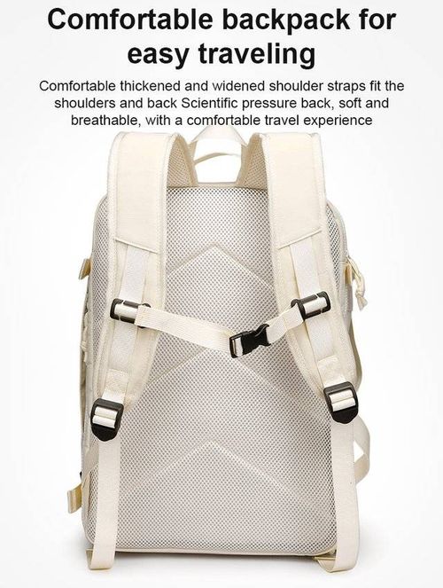 Box-style large-capacity luggage backpack(Color: Black)