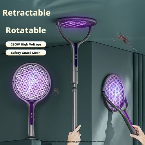 🔥4-in-1 foldable extendable electric mosquito swatter