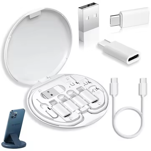 6 In 1 Multiport Multifunction Usb C Charging And Data Cable Kit 60W Fast Charge Phone Adapter Charging Cable Kit For Iphone