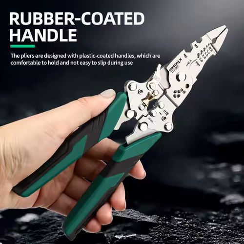 Electrician special pliers needle-nosed cutting crimping wire winding household peeling tool folding wire stripping pliers