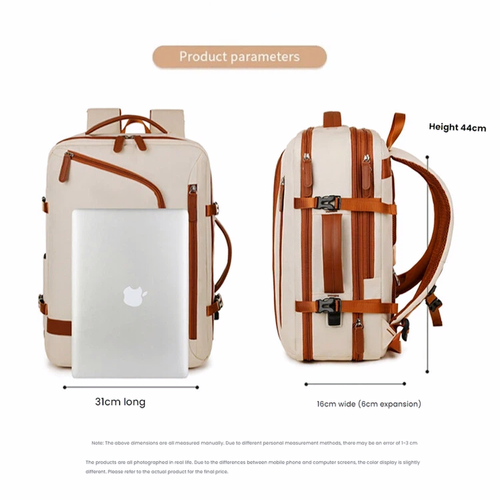 Large Capacity Luxury Commuter Backpack with USB Type-C Charging Port