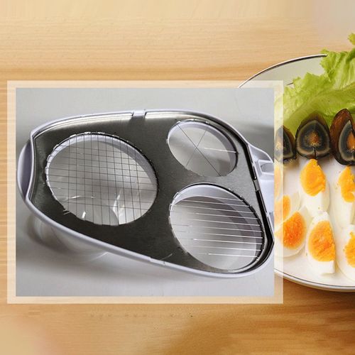 🔥New 3-in-1 Multifunctional Vegetable Cutter Fancy Split Egg Slicer Egg Slicing and Dividing