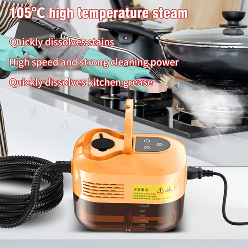 Upgraded 2500W Household High-Pressure Steam Cleaner with Digital Display