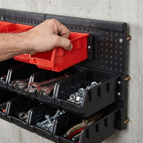 30-Bin Wall Mount Storage Organizer