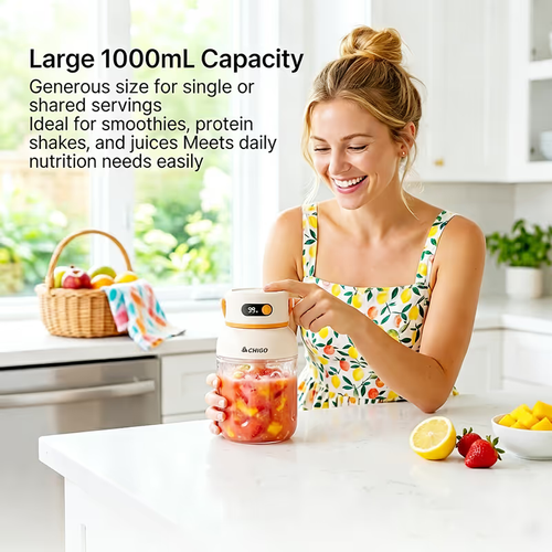 Portable Electric Juicer Cup with zero cord hassle 🥤