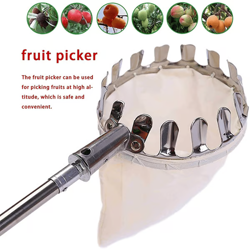 Telescopic pole Fruit Picker Head Basket(Diameter 16CM)