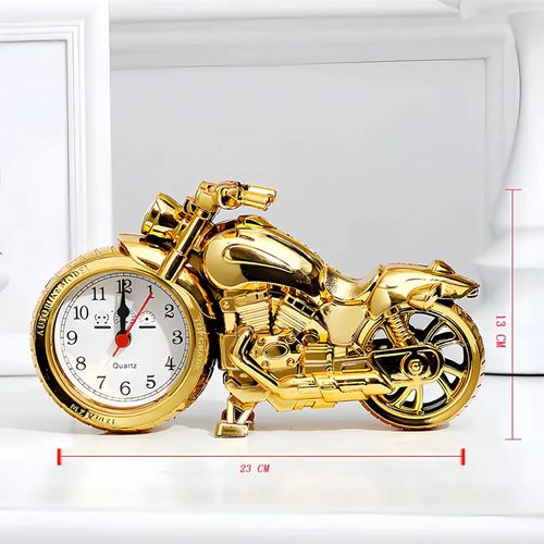 Creative Motorcycle Alarm Clock -Color： Black