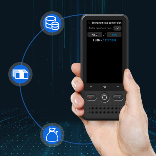 📲 2-in-1 Portable Translation Device – Real-time translation