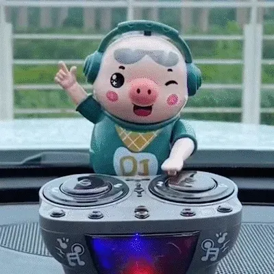🎁DJ Swinging Piggy Toy