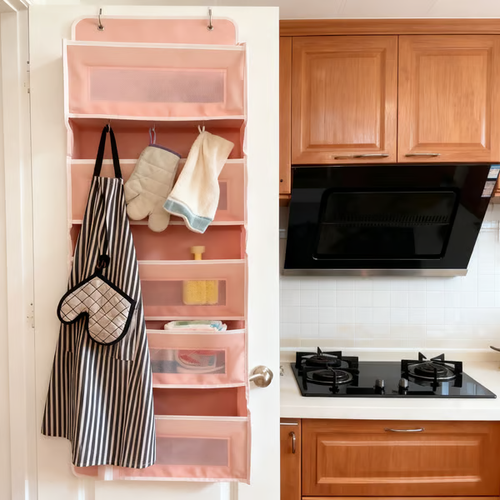 🥼 Over Door Organizer with 5 Large Capacity Pockets✨
