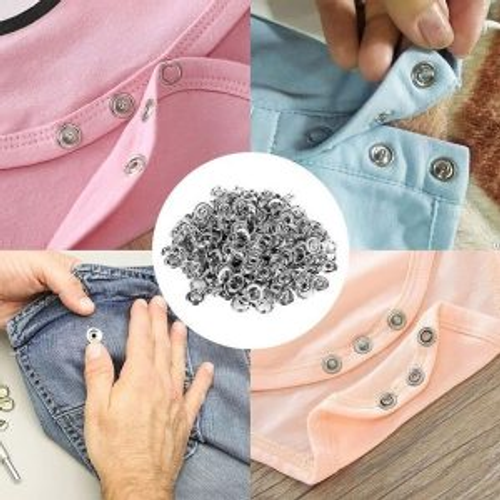 100pc Five-prong ButtonInstallation Pliers Set Metal Snap Button Kit DIY