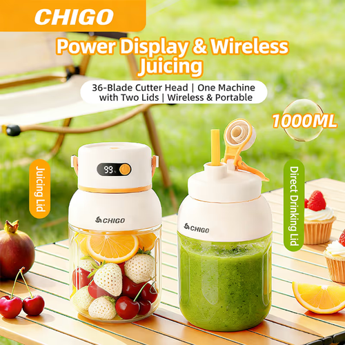 Portable Electric Juicer Cup with zero cord hassle 🥤