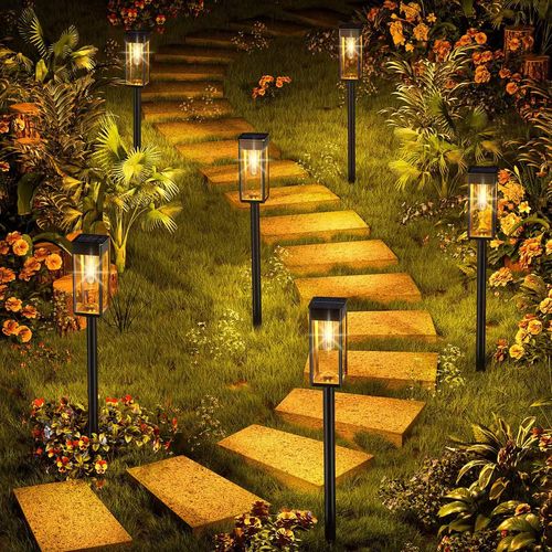 Outdoor Tungsten Bulb Solar Garden Lights for Llawn Patio Yard Walkway（buy one get one free for a limited time）