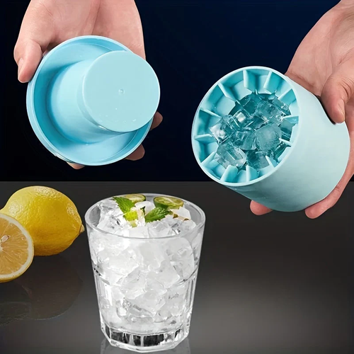 ✨buy 1 get 1 free✨Silicone Cylinder Ice Grid Ice Maker Ice Cube Mold Creativity Mini Ice Bucket