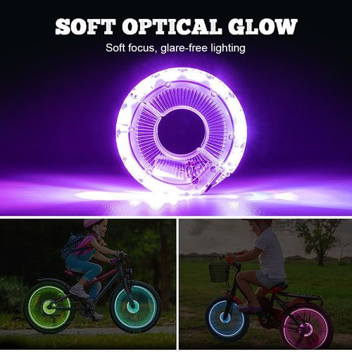 🚴 Colorful bicycle rim lights — For cool nights & more safety 🎉💡