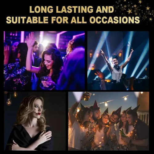 REUSABLE EYELINER AND EYELASH STICKERS WITH GLITTER