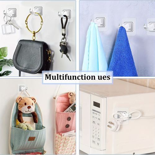 Nail-Free Adjustable Curtain Rod Holders（4 pairs）