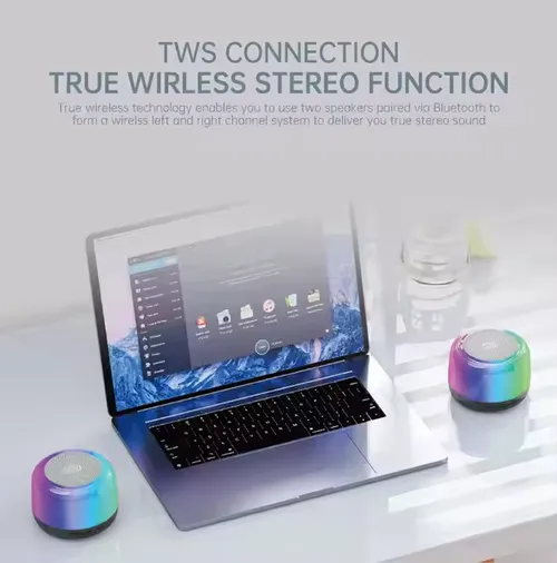 Wireless Bluetooth Speaker Trendy Music Bedside Lamp Dimmable Warm White Light &RGB Color Changing