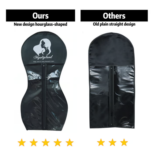 🔥Buy 1 get 2 free🔥New Design Hourglass-Shaped Wig Storage Bag with Hanger